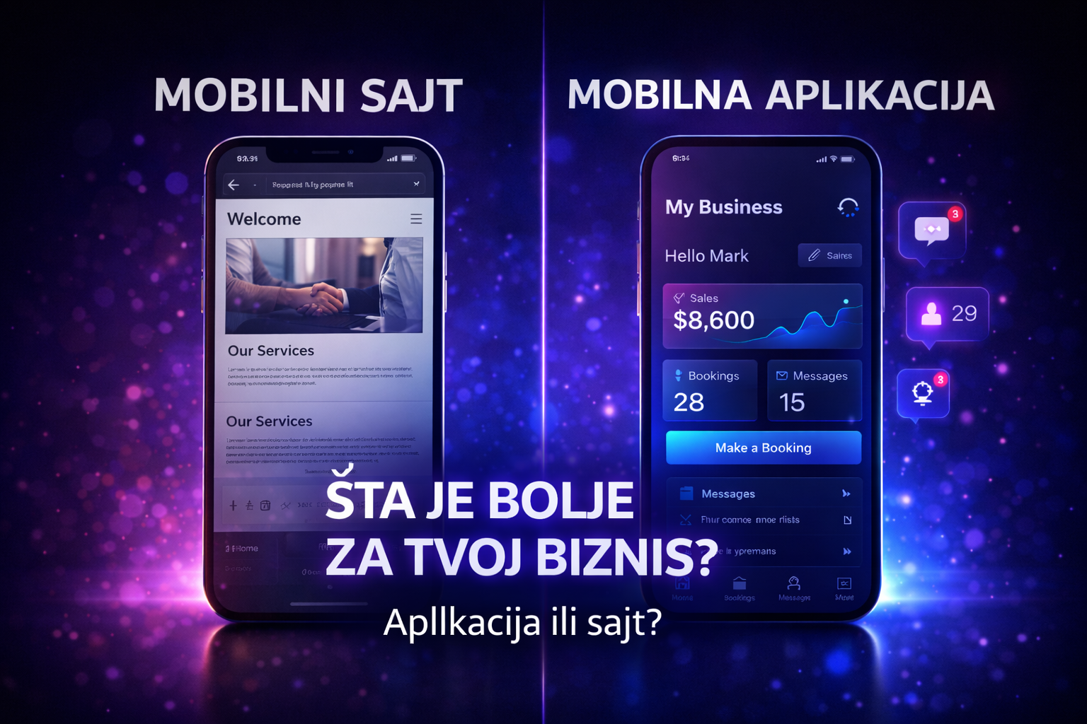 Mobilni sajt vs. mobilna aplikacija — NEXnova Digital